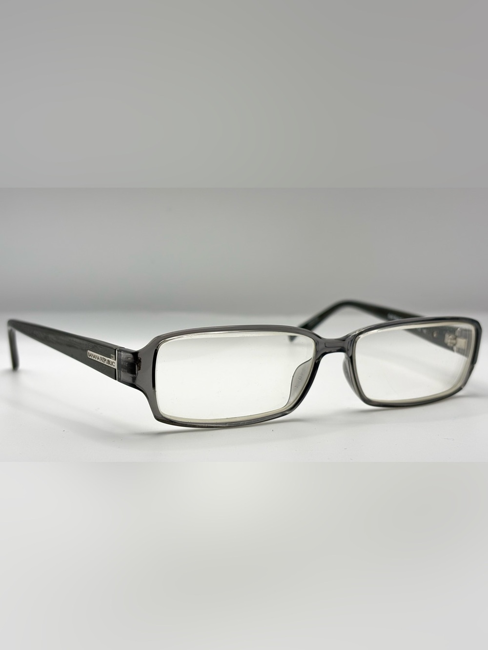 Banana Republic Jonah Gray Translucent Rectangular Sunglasses Frames Only